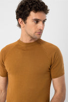 Antioch-Tütün Bisiklet Yaka Triko T Shirt-Kazak & Triko-5-Milagron.com