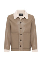 Antioch-Vizon Astar Detaylı Suni Deri Erkek Mont-Mont-7-Milagron.com