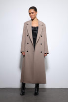 Antioch-Vizon Kadın Kuşaklı Kruvaze Kaban-Kaban-3-Milagron.com