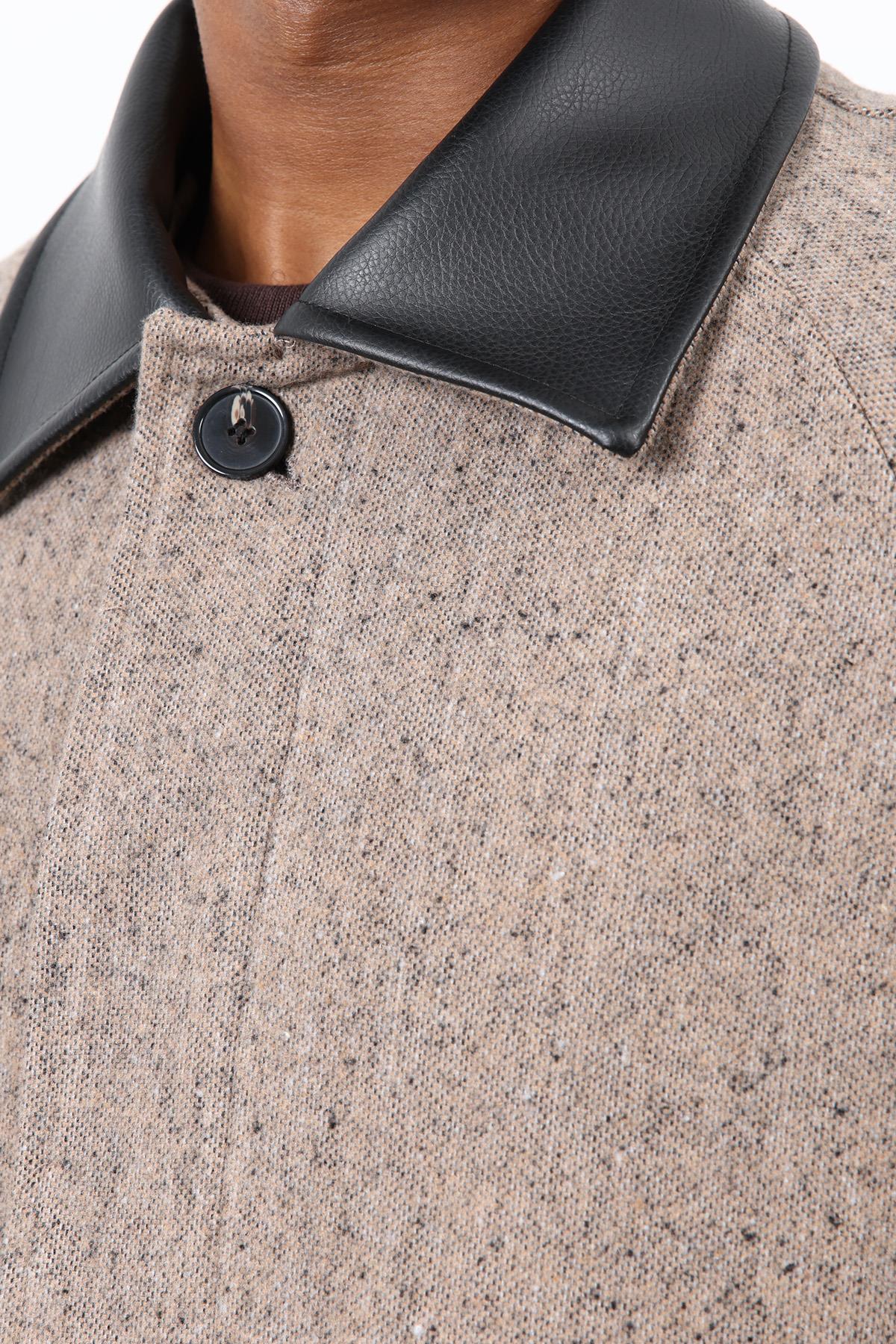 Antioch-Vizon Kontrast Yaka Erkek Kaban-Kaban-6-Milagron.com