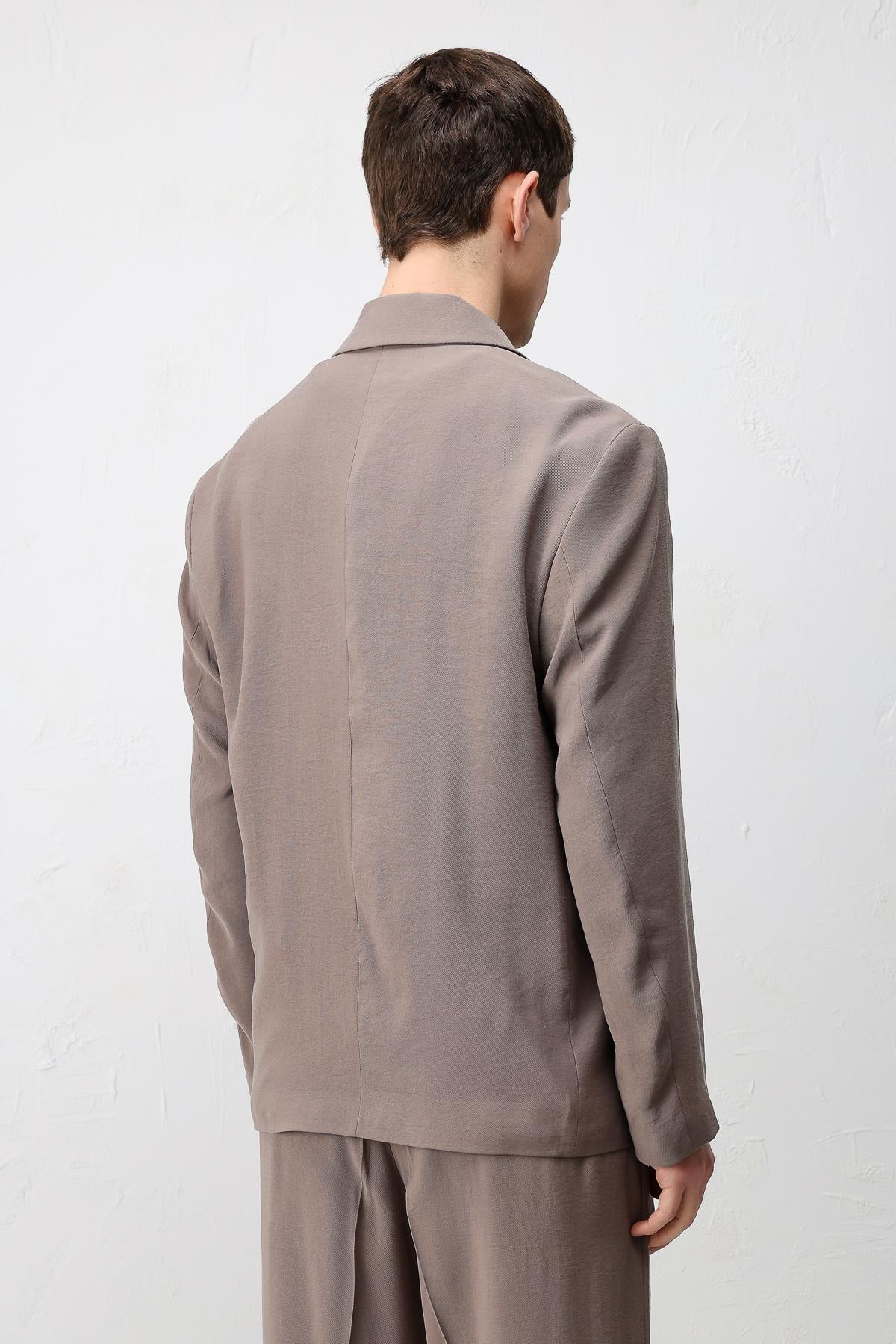 Antioch Vizon Modal Karışımlı Relaxed Fit Erkek Blazer Ceket