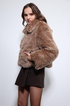 Antioch-Vizon Peluş Görünümlü Mont-Mont-4-Milagron.com