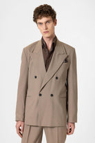 Antioch-Vizon Rahat Kruvaze Çizgili Erkek Blazer Ceket-Ceket-1-Milagron.com