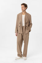 Antioch-Vizon Relax Fit Diagonel İnce Erkek Blazer Ceket-Blazer Ceket-2-Milagron.com