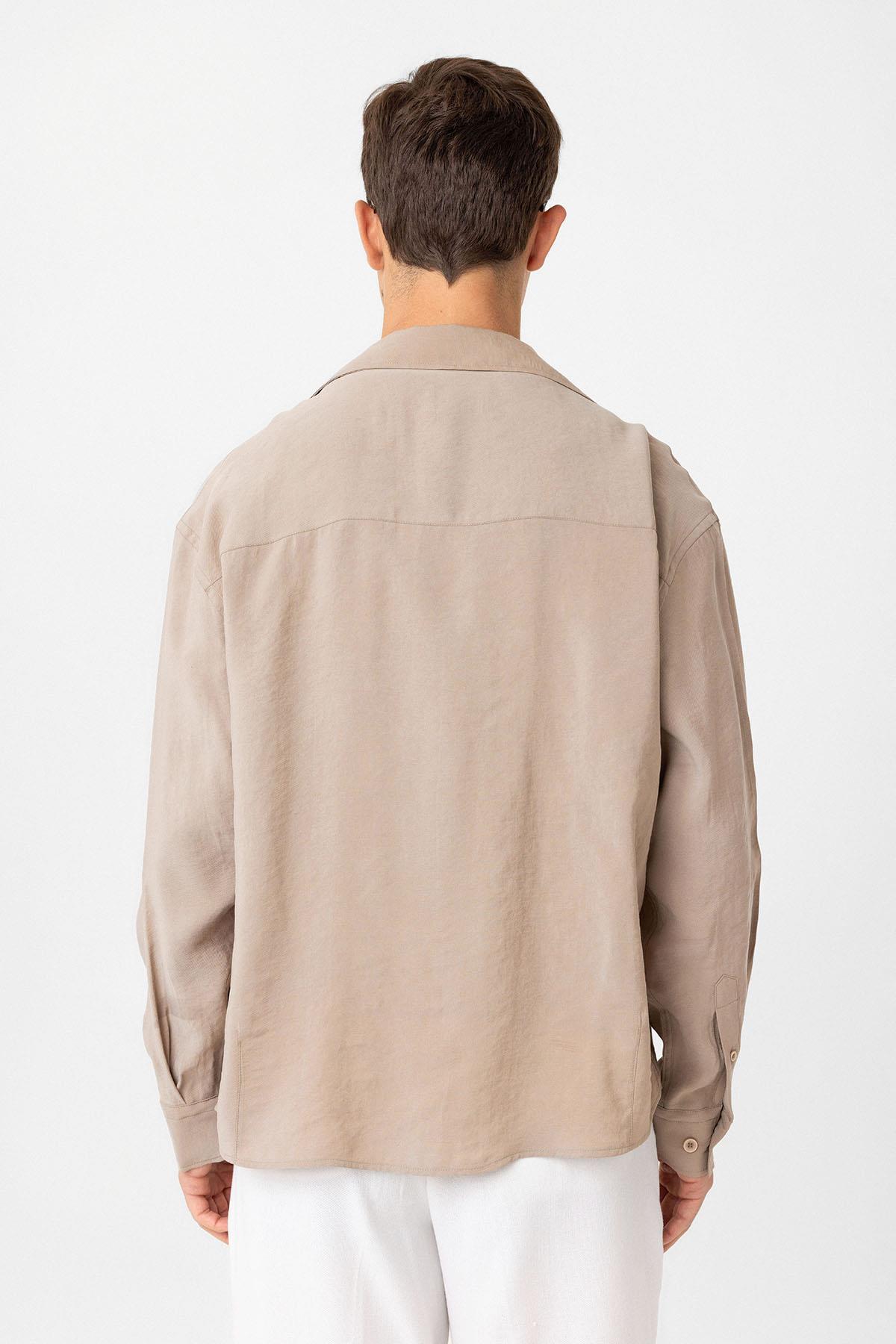 Antioch-Vizon Relax Fit Modal Kumaş Erkek Gömlek-Gömlek-5-Milagron.com