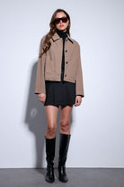 Antioch-Antioch Vizon Torba Cepli Süet Kadın Ceket-Ceket-2-Milagron.com