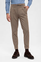 Antioch-Vizon Yüksek Bel Toka Detaylı Erkek Pantolon-Kumaş Pantolon-5-Milagron.com