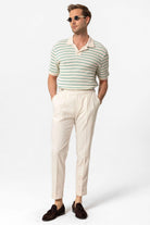 Antioch-Yeşil Apaş Yaka Çizgili örme Erkek T Shirt-T-Shirts-2-Milagron.com