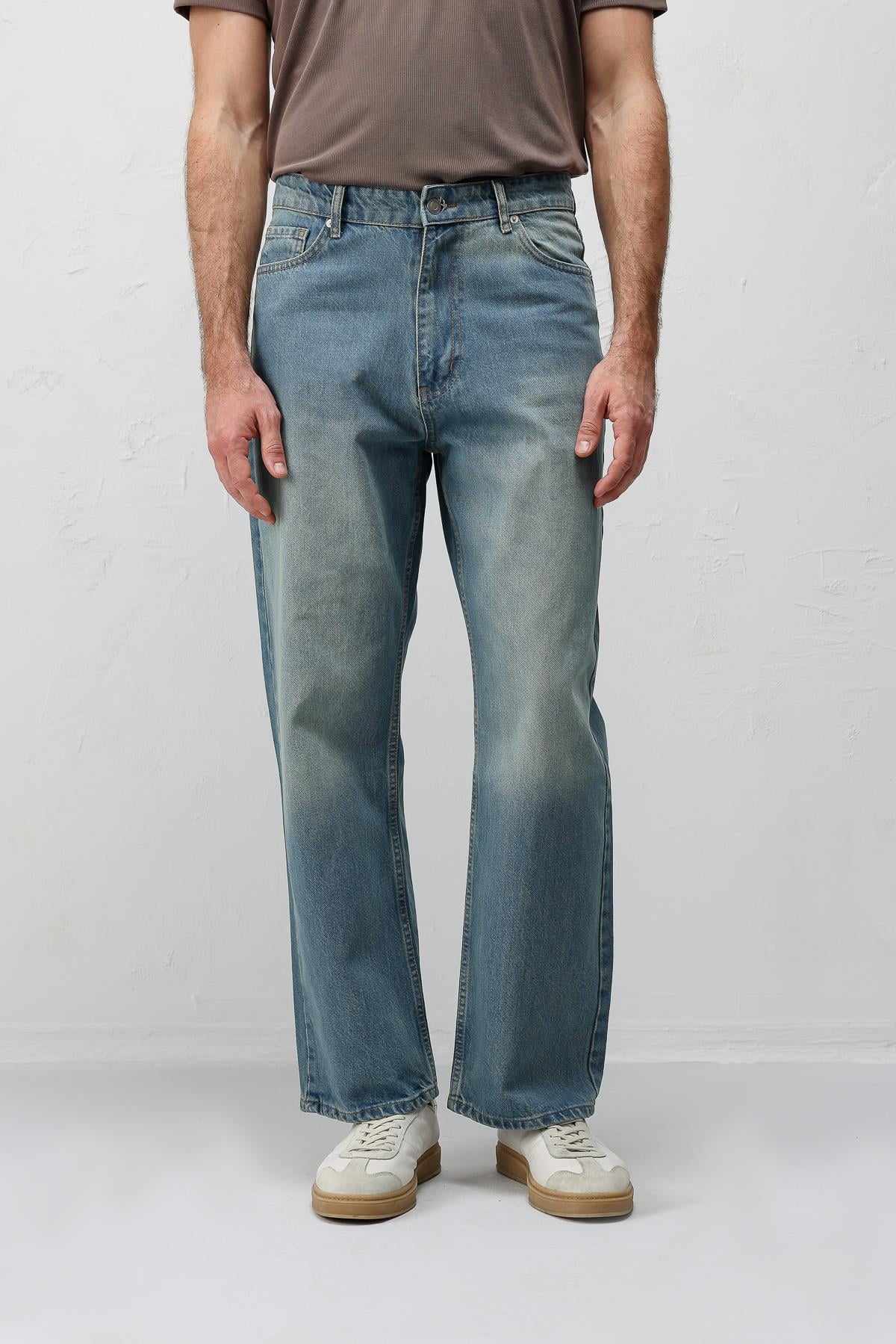 Antioch Yeşil Baggy Fit Erkek Jean