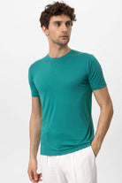 Antioch-Yeşil Bisiklet Yaka Slim Fit Erkek T Shirt-T-Shirts-1-Milagron.com