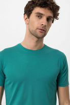 Antioch-Yeşil Bisiklet Yaka Slim Fit Erkek T Shirt-T-Shirts-4-Milagron.com