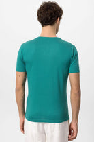 Antioch-Yeşil Bisiklet Yaka Slim Fit Erkek T Shirt-T-Shirts-5-Milagron.com