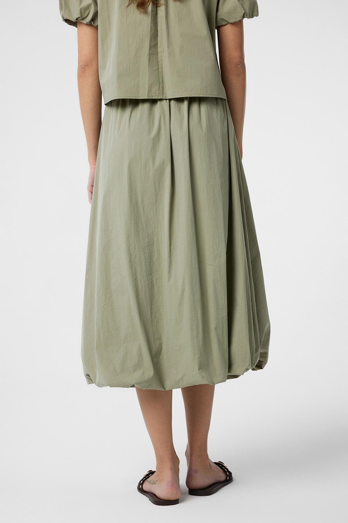 Antioch-Yeşil Kadın Balon Midi Etek-Etek-4-Milagron.com