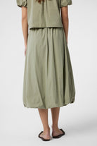 Antioch-Yeşil Kadın Balon Midi Etek-Etek-4-Milagron.com