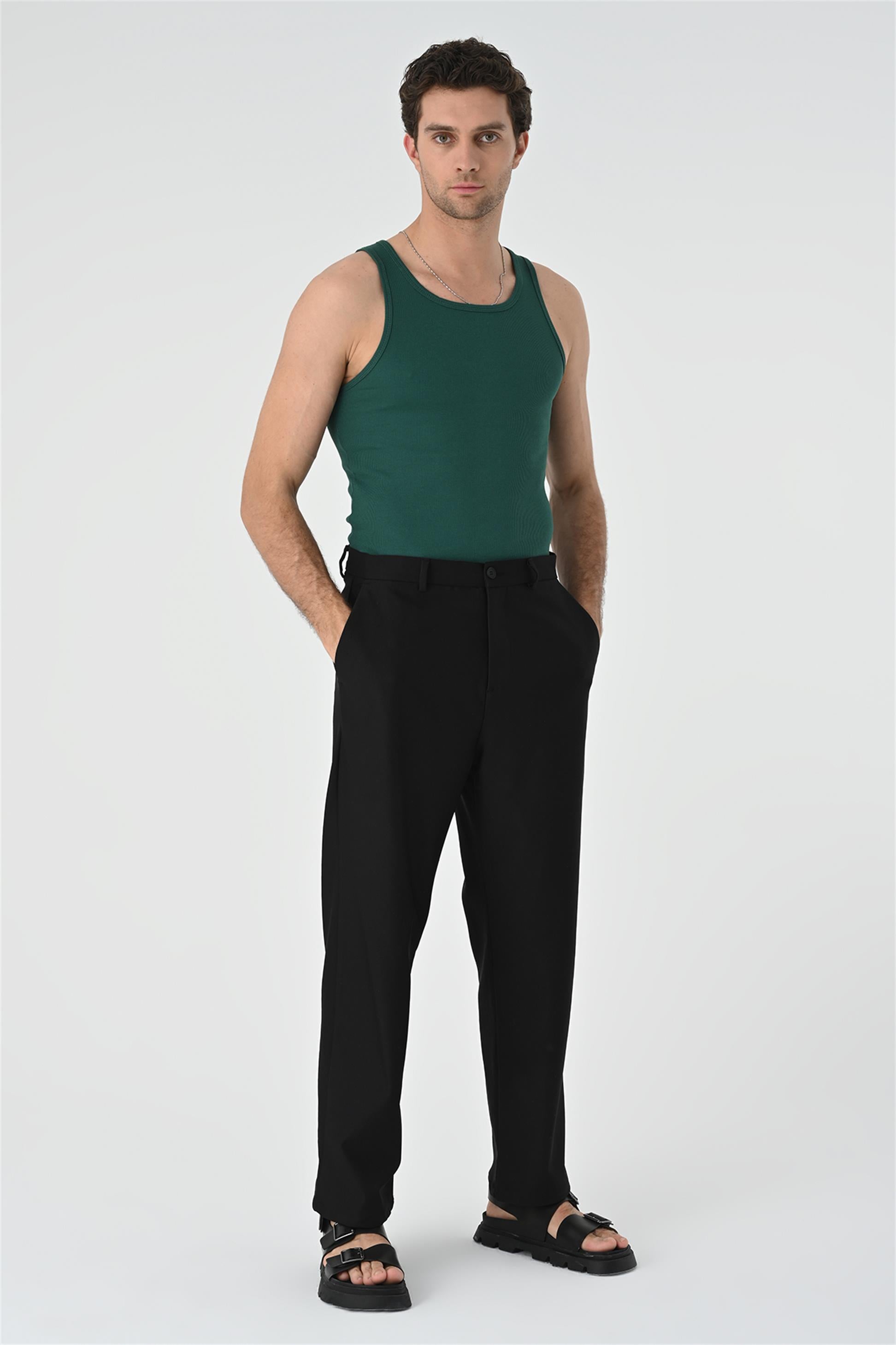 Antioch-Yeşil Slim Fit Erkek Atlet-Atlet-2-Milagron.com