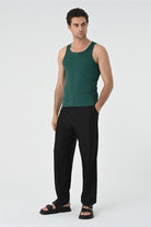 Antioch-Yeşil Slim Fit Erkek Atlet-Atlet-4-Milagron.com