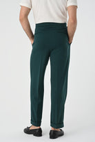 Antioch-Zümrüt Toka Detaylı Pileli Yüksek Bel Erkek Pantolon-Kumaş Pantolon-7-Milagron.com