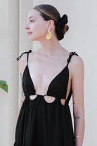 Antoa-Lilith Bağlamalı Maxi Elbise-Elbise-1-Milagron.com