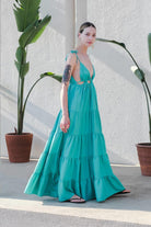 Antoa-Lilith Bağlamalı Maxi Elbise-Elbise-1-Milagron.com