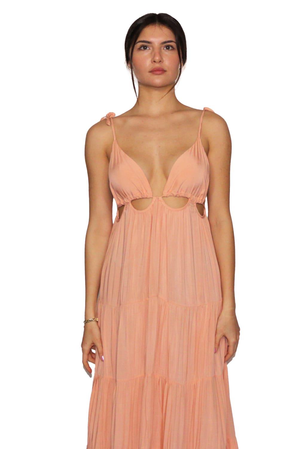 Antoa-Lilith Bağlamalı Maxi Elbise-Elbise-2-Milagron.com