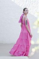 Antoa-Lilith Bağlamalı Maxi Elbise-Elbise-5-Milagron.com