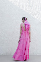 Antoa-Lilith Bağlamalı Maxi Elbise-Elbise-6-Milagron.com