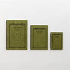 Apica-Apica Cd Twin Ring A6 Defter Olive çizgili-Defter-4-Milagron.com