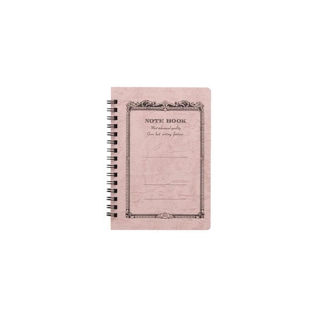 Apica-Apica Cd Twin Ring A6 Defter Peach çizgili-Defter-1-Milagron.com
