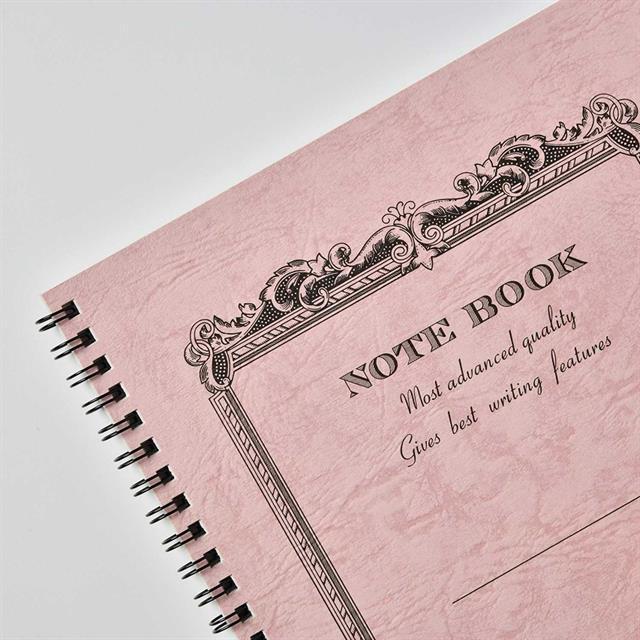 Apica-Apica Cd Twin Ring A6 Defter Peach çizgili-Defter-3-Milagron.com