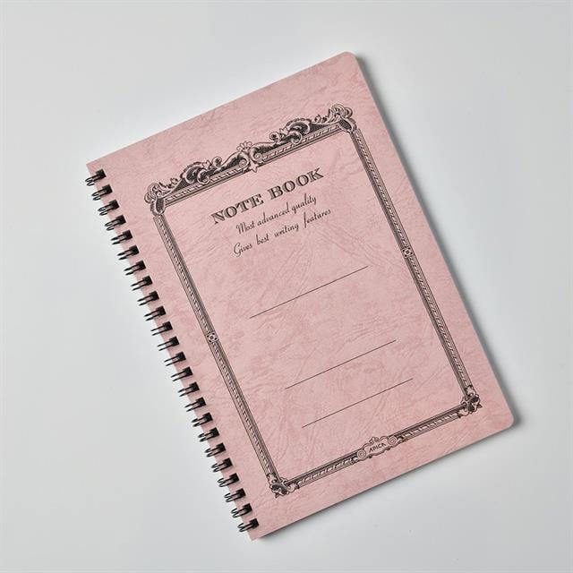 Apica-Apica Cd Twin Ring Semi B5 Defter Peach çizgili-Defter-3-Milagron.com