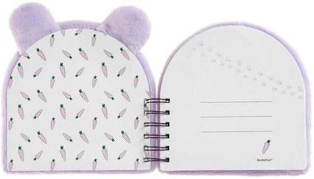 Apli̇-Apli B2 F Tüylü Kabarık Telli Not Defteri Hamster-Çizgili Defter-2-Milagron.com