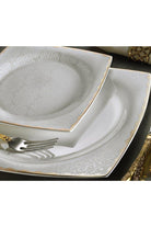 Aryıldız AR31018 60 Parça Bone Square Porselen Yemek Takımı