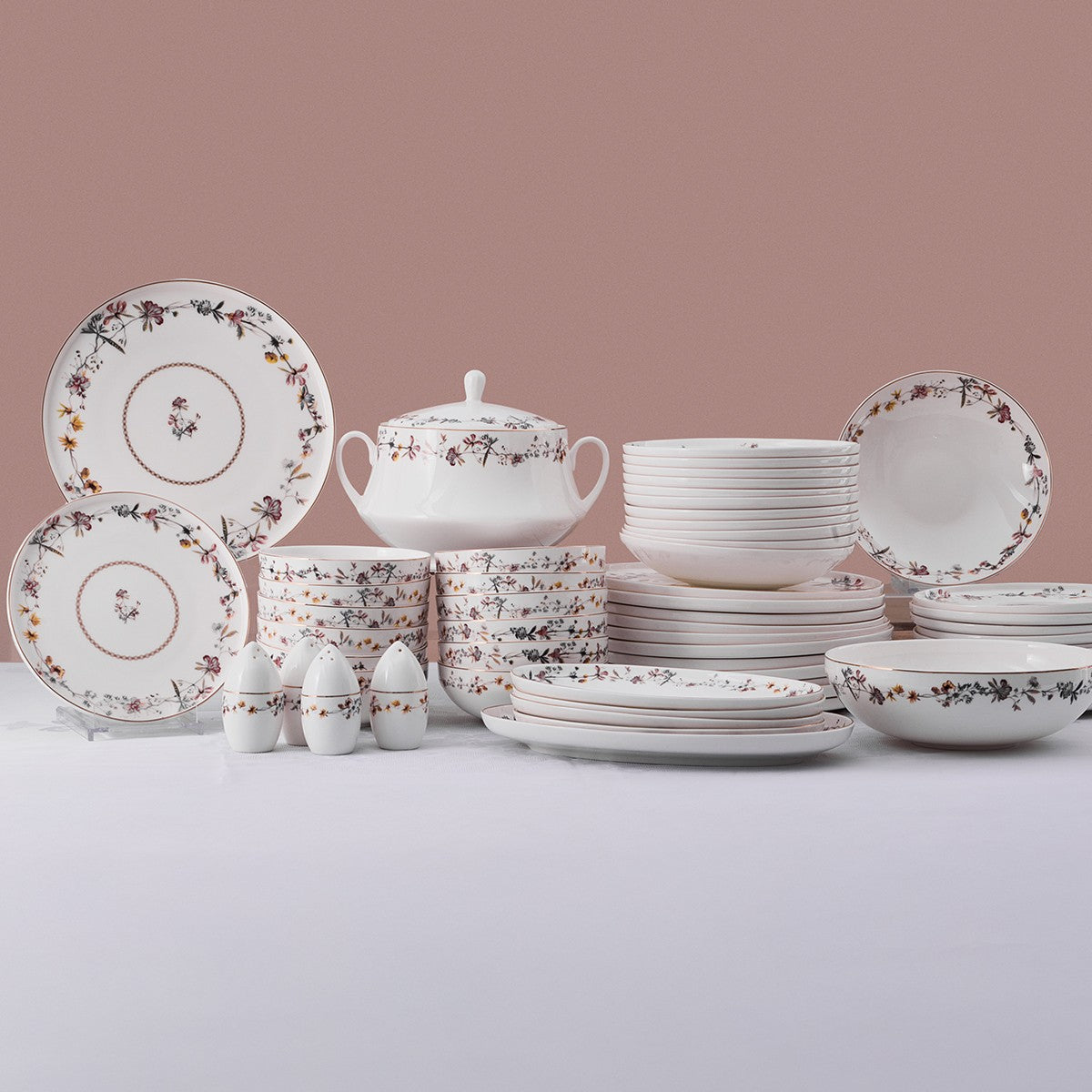 Aryıldız Alesta 60 Parça 12 Kişilik Porselen Yemek Takımı Ar259351