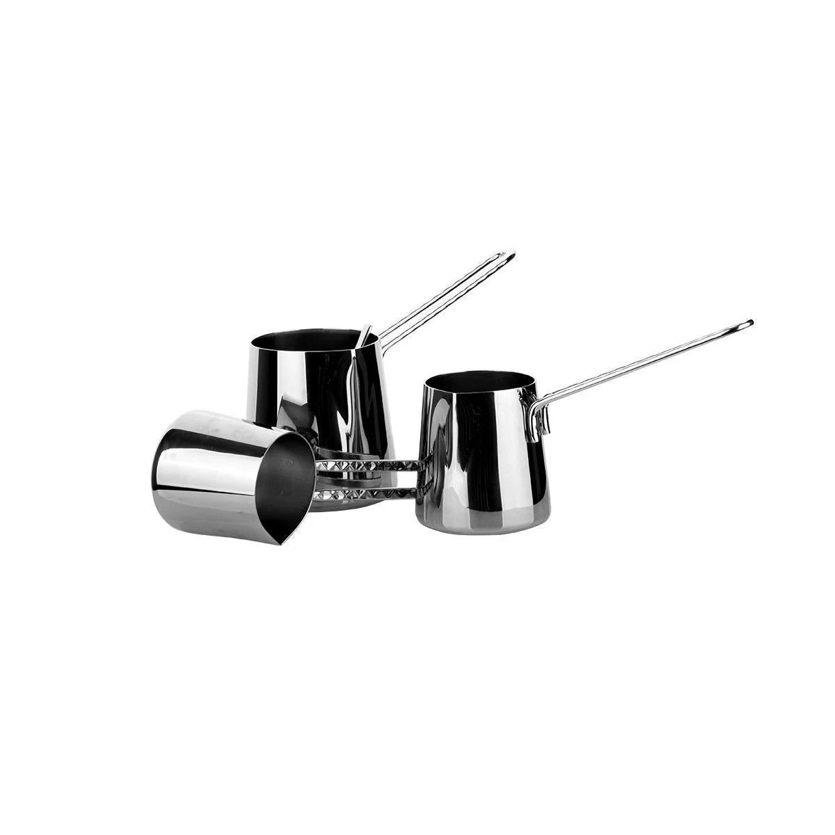 Aryıldız Crystal 3 Parça Çelik Cezve Takımı Ar223216