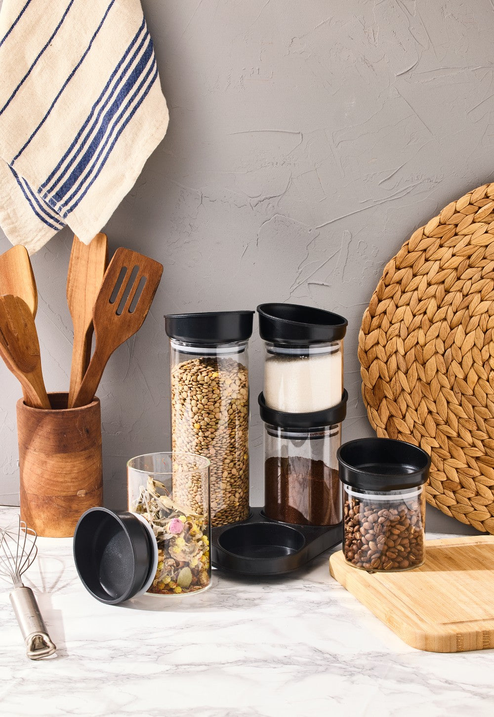 Aryıldız Fine Saklama Seti Standlı 6 Parça Ar262498