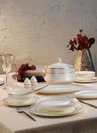Aryıldız Hn Vanessa 60 Parça Platin Porselen Yemek Takımı Ar252963