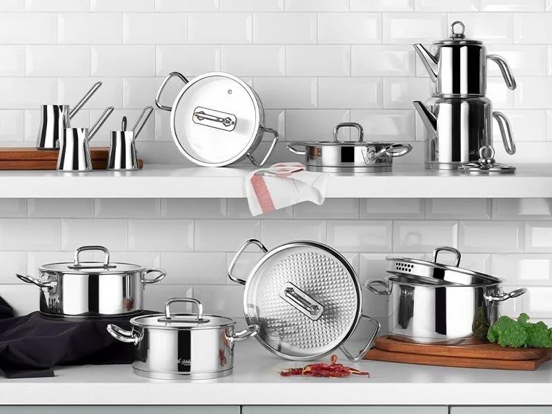 Aryıldız Vogue 20 Parça Cam Kapak Ideal Çelik Çeyiz Seti Ar243787