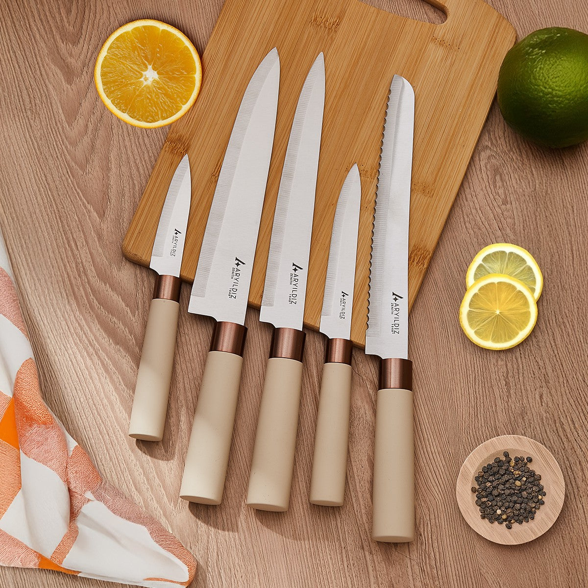 Aryıldız Zenith 6 Parça Blok Bıçak Seti Ar259924