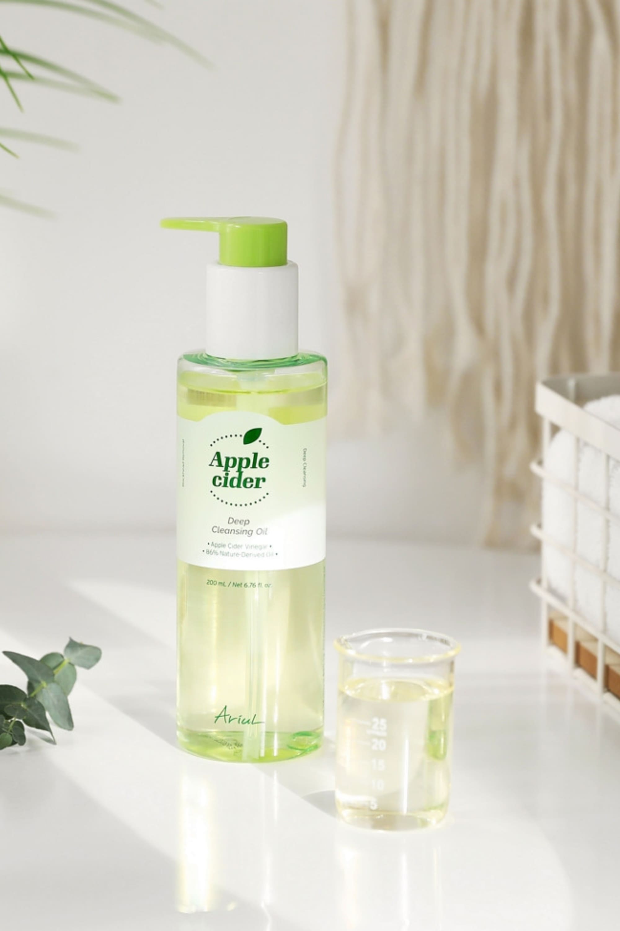 Ariul-Ariul Apple Cider Deep Cleansing Oil 200ml Elma Sirkeli Gözenek Arındırıcı Yağ Bazlı Vegan Temizleme Yağı-Krem-6-Milagron.com