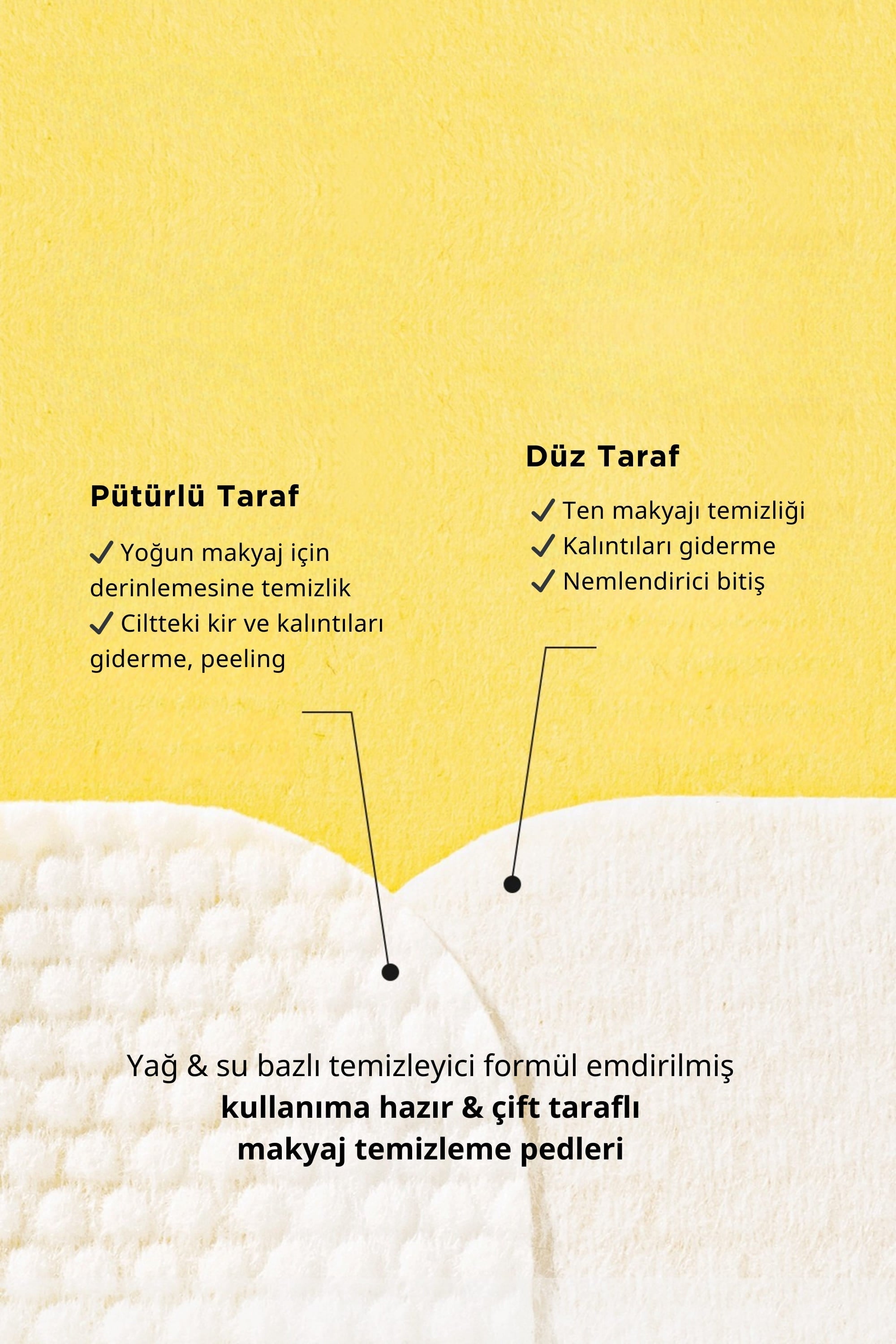 Ariul Stress Relieving Purefull Lip And Eye Remover Pad 30 Pads - Cildi Kurutmayan Dudak Ve Göz Makyaj Arındırıcı Pamuk Ped