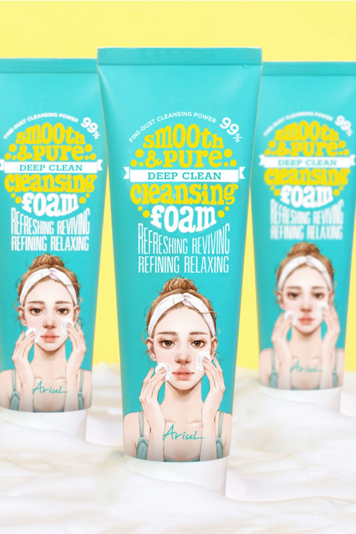 Ariul Smooth & Pure Deep Clean Cleansing Foam 80Ml - Bitki Özlü Arındırıcı Doğal Cilt Temizleme Köpüğü