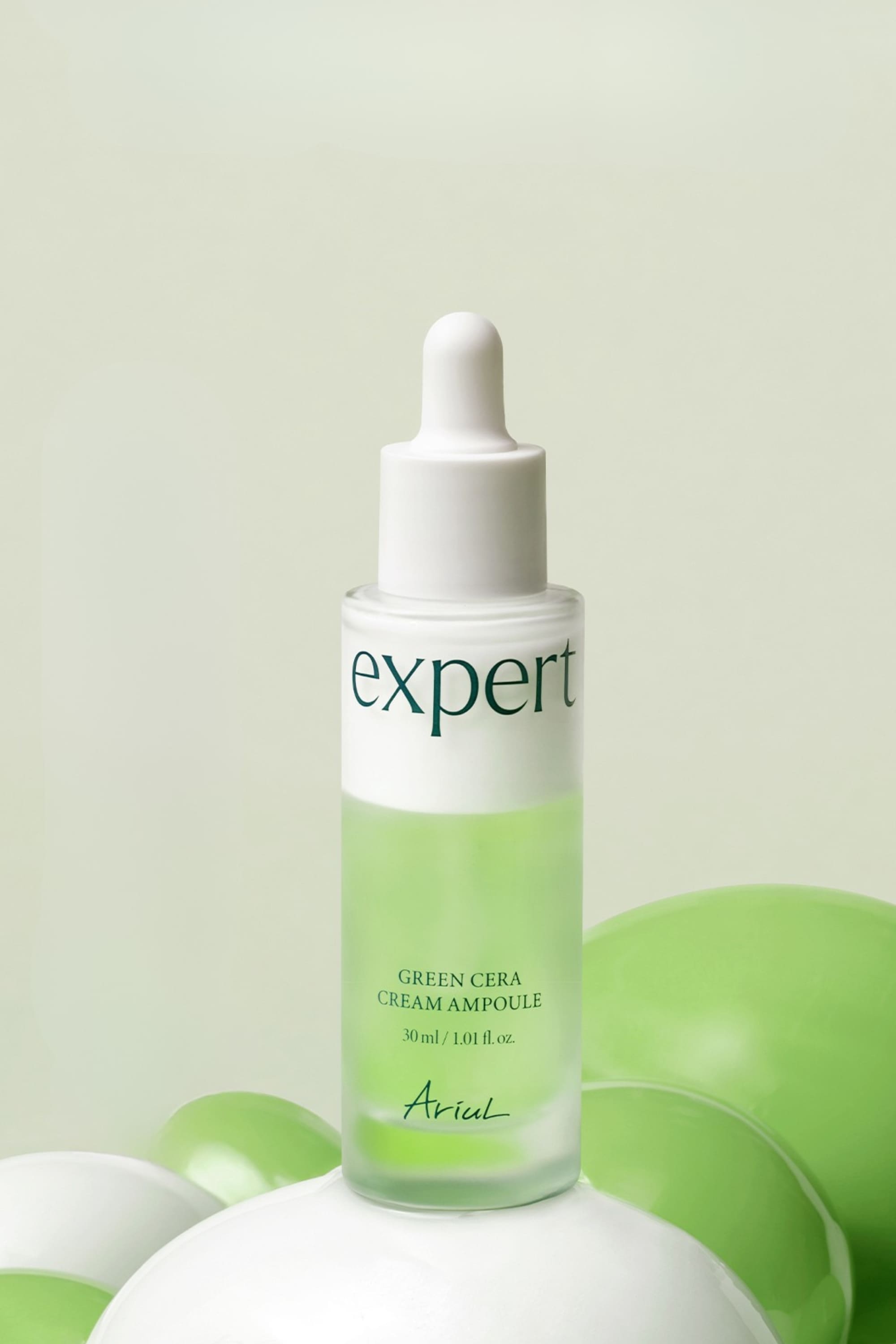 Ariul Expert Green Cera Cream Ampoule 30Ml - Elastikiyet & Cilt Bariyeri Onarıcı Seramid & Retinol Vegan Ampul