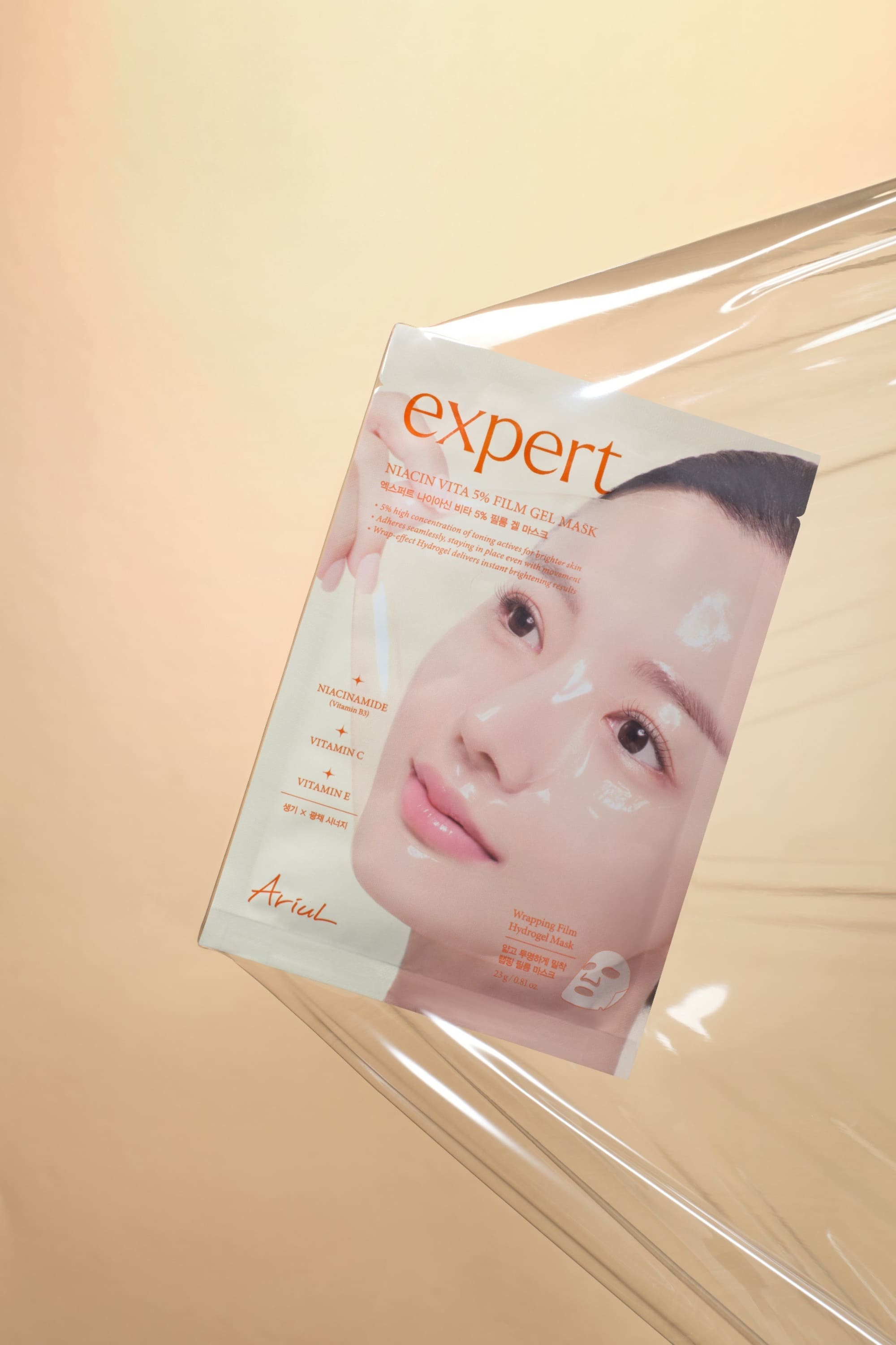 Ariul Expert Niacin Vita 5% Film Gel Mask - %5 Niasinamid Jel Formda Aydınlatıcı Kağıt Maske