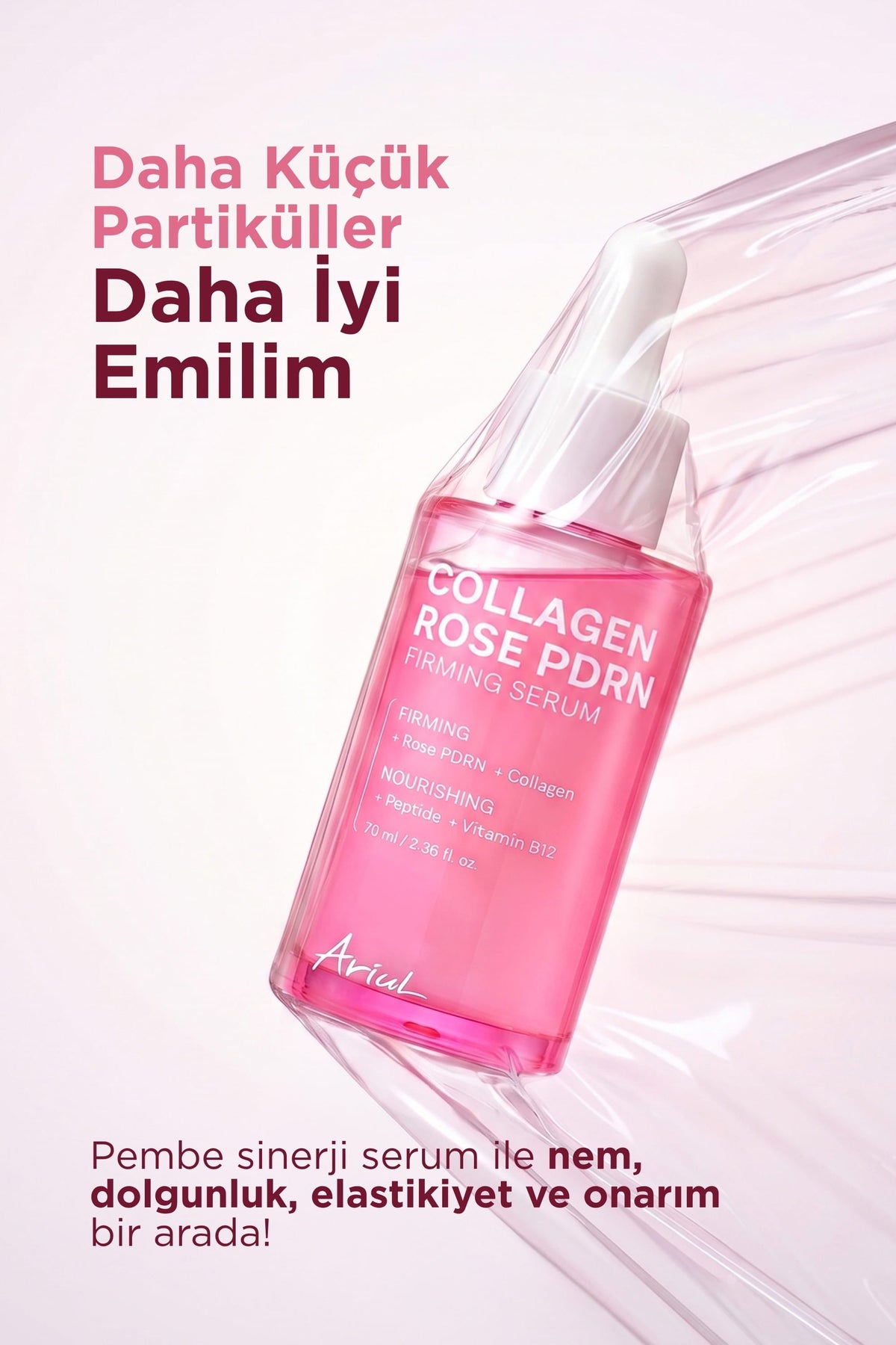 Ariul Collagen Rose Pdrn Firming Serum 70Ml - Gül Pdrn & Kolajen Sıkılaştırıcı Serum