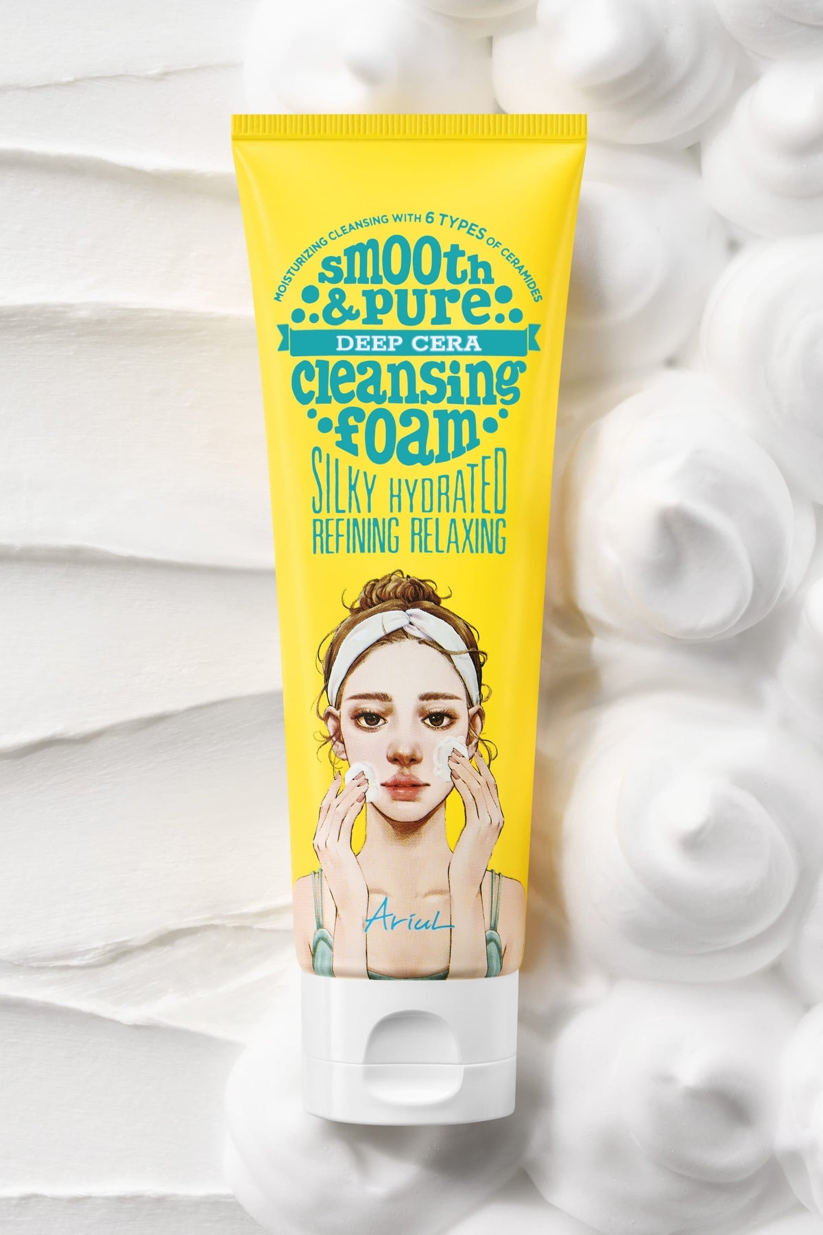 Ariul Smooth & Pure Deep Cera Cleansing Foam - Seramid İÇerikli Derinlemesine Nemlendirici Yüz Temizleme Köpüğü