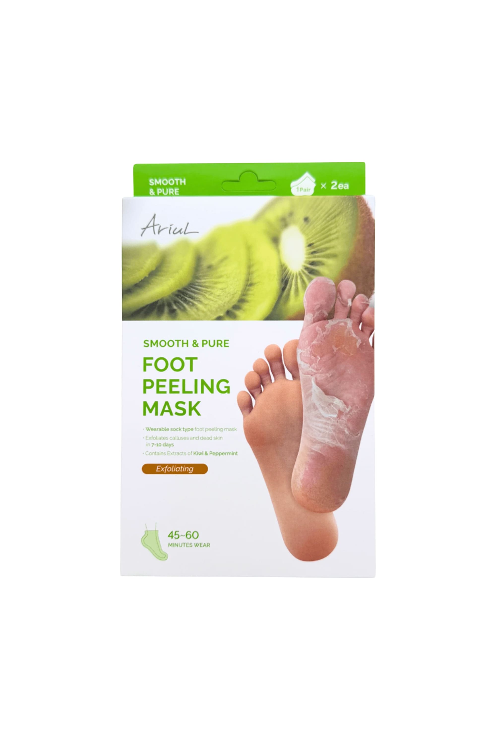 Ariul Smooth & Pure Exfoliating Foot Peeling Mask 2 Pairs - Çorap Tipi Yenileyici & Arındırıcı Ayak Peeling Maskesi 2 Çift (4 Adet)