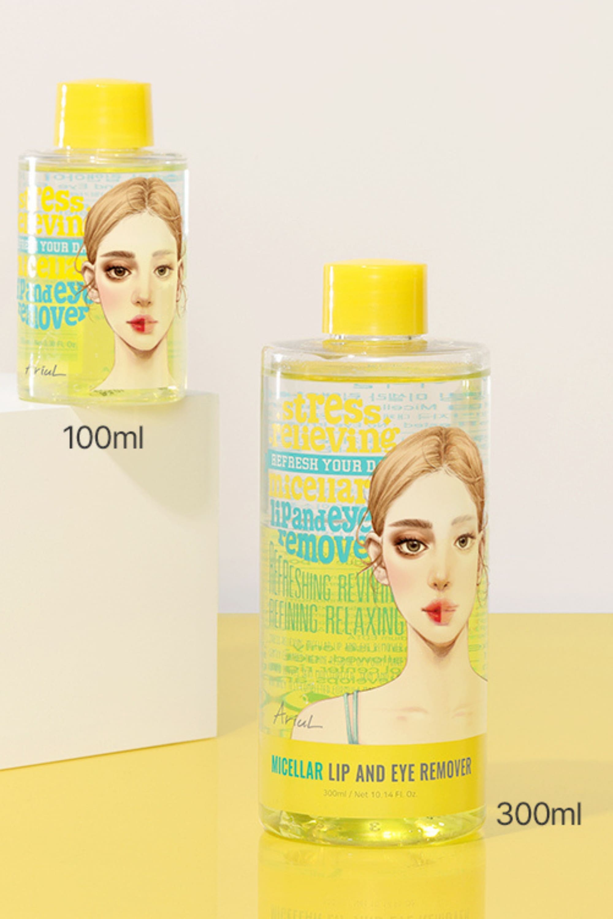 Ariul Stress Relieving Micellar Lip And Eye Remover 300Ml - 7:3 Micellar Makyaj Temizleme Suyu & Temizleme Yağı
