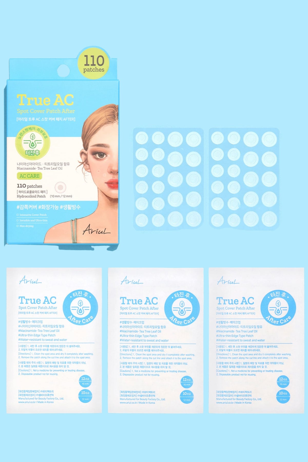 Ariul-True Ac Spot Cover Patch After - Akne Sonrası İz Karşıtı Sivilce Bandı-4-Milagron.com