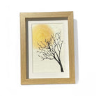 Art Projects-Gold Sun Suluboya El Yapımı Çerçeveli Resim-Resim-1-Milagron.com