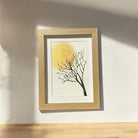 Art Projects-Gold Sun Suluboya El Yapımı Çerçeveli Resim-Resim-2-Milagron.com